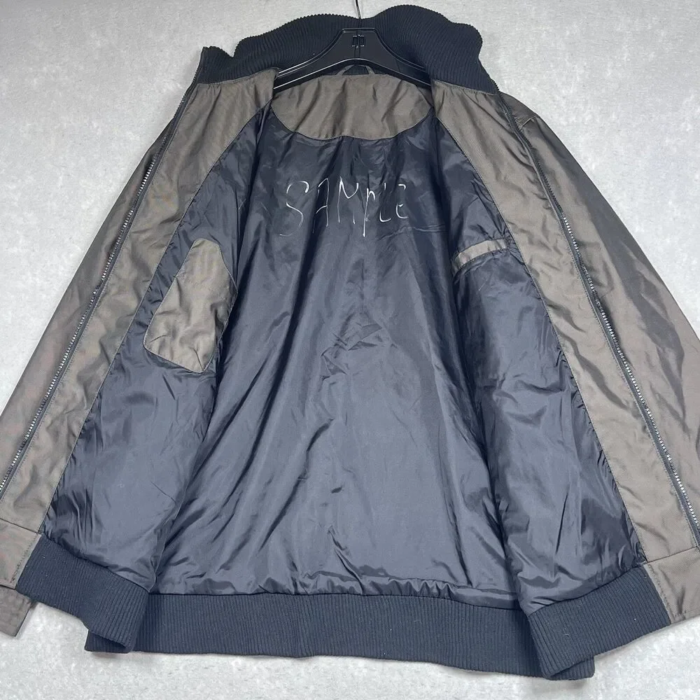 Wellensteyn Jacket Men Large Metallic Shiny Slim Weatherproof Bomber RARE SAMPLE